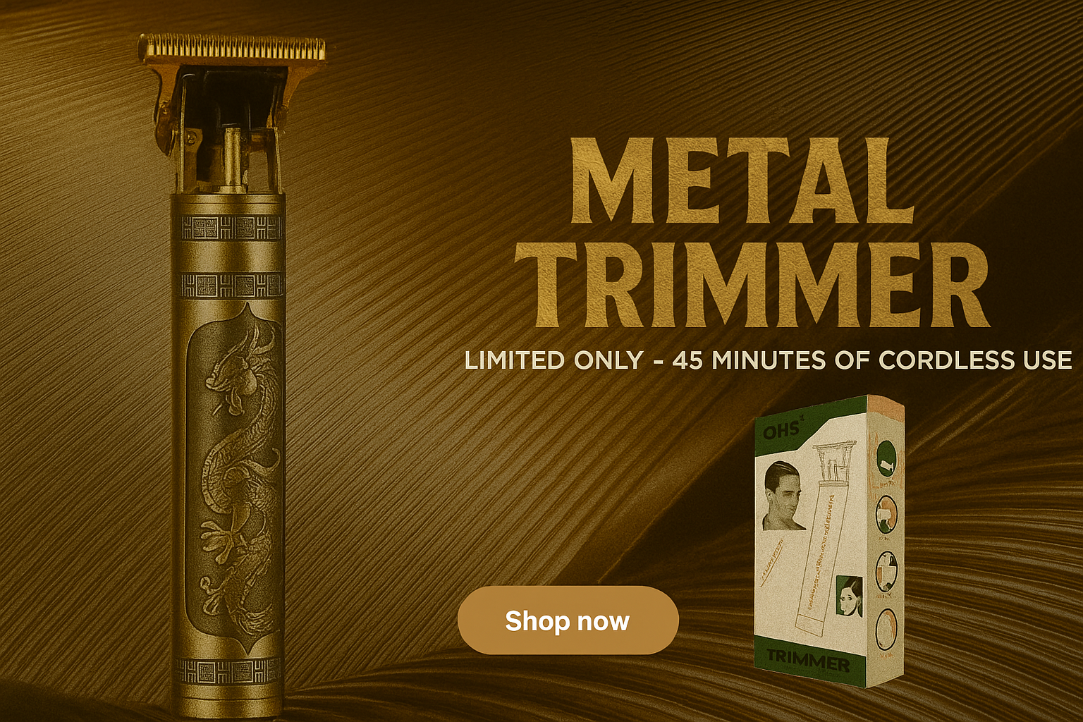 Face & Body Hair Trimmer - 4 comb sizes