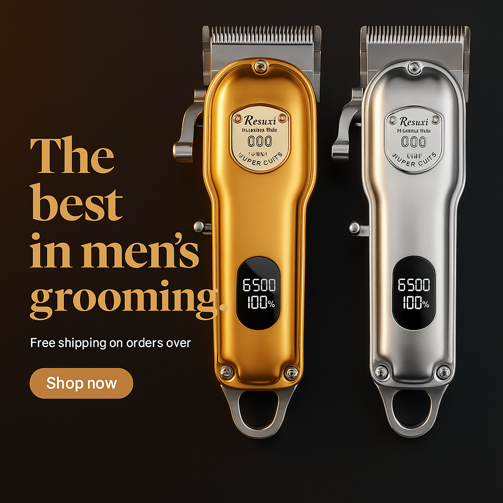 Deluxe Metal Hair Clipper with LCD