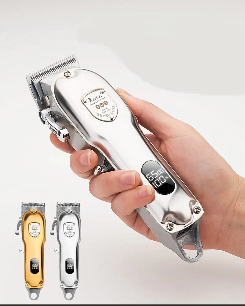 Deluxe Metal Hair Clipper with LCD